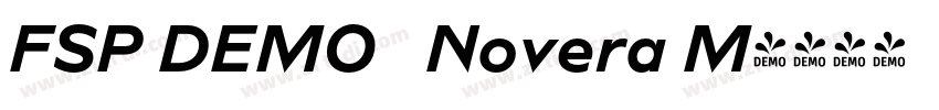 FSP DEMO   Novera M字体转换
